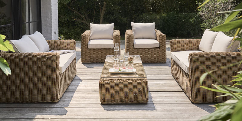 Durée de vie d'un salon de jardin en résine tressée